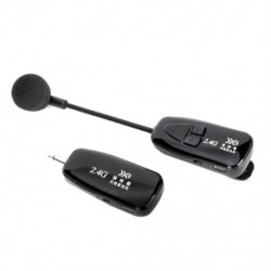 2X (2,4 G vezeték nélküli nyakkendő mikrofon Lavalier Lapel MIC mobiltelefon huzal F5G7