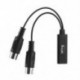 2X (HiFing vezeték nélküli Bluetooth MIDI adapter Bluetooth 4.0 5 tűs DIN MIDI Adap X4U7