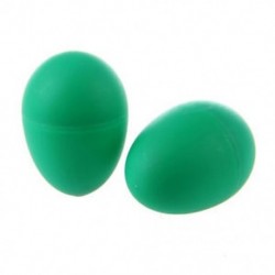 1X (2 műanyag zöld tojás maraka csörgős rázógépekkel ütős gyerek zenei játék S9Z6)