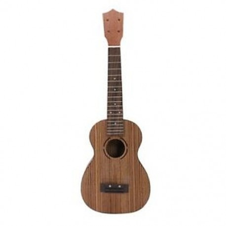 Koncert Ukulele Diy Kit 23 hüvelykes Zebrawood4 húrok Hawaii gitár kéz P7I3