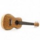 1X (Koncert Ukulele 4 húrok Zebrawood Guitar 23 hüvelykes szoprán Ukulele L5N7