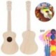 2X (Irin 23 hüvelykes Ukulele Basswood Diy Kit koncert Hawaii gitár kézműves V9V8