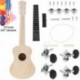 2X (Irin 23 hüvelykes Ukulele Basswood Diy Kit koncert Hawaii gitár kézműves V9V8