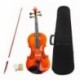 Méret: 1/2 természetes hegedű Basswood acél húros arbor íj gyerekeknek kezdőknek X4W9