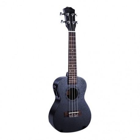 23 hüvelykes fekete elektromos koncert Ukulele 4 húrok mahagóni Panel Ukulele Haw D3X3