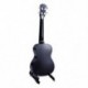 23 hüvelykes fekete elektromos koncert Ukulele 4 húrok mahagóni Panel Ukulele Haw D3X3