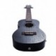 23 hüvelykes fekete elektromos koncert Ukulele 4 húrok mahagóni Panel Ukulele Haw D3X3