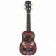4X (IRIN 21 inch 15 Frets Soprano Ukulele Uke 4 Nylon Strings Basswood GuitaW7B2
