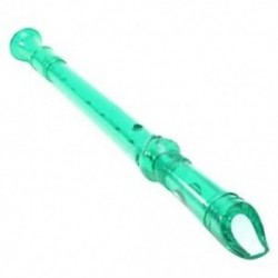 2X (Új áttetsző szoprán Descant Recorder 8 lyukú   tisztítóruda Zene Ins N5I6