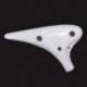 Porcelán fazekasság Ocarina fuvola 12-lyukú Alto C ac műszer piros szilva W6Y9