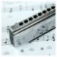 Swan Chromatic Harmonica szájorgan 12 lyuk 48 hangkulcsos C náddal Wi L4X3