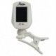 6X (LT-23 Clip-on Tuner LCD digitális hangoló akusztikus gitár basszusgitárhoz, fehér K2Z4)