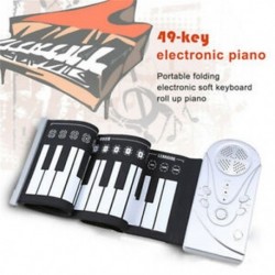 49 kulcsos hangszóró kézi tekercs elektronikus zongora hordozható összecsukható elektronikus puha D5G0