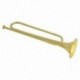 1X (Retro B Flat Bugle trombita iskola zenekar lovasság kezdő zenekar zene S4Z4)