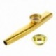 Metal Kazoo furulya száj hangszer Harmonica forró értékesítési gyakorlati arany G6Y8