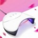 Fehér - 36W-os Mini hordozható körömszárító UV-LED lámpa - Lakkhoz és géllakkhoz - S3S9