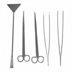 5 az 1-ben rozsdamentes acélból készült akváriumtartály csipesz olló Spatula szerszámkészlet I3F4
