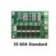 3S 60A Bms tábla 11.1V 12.6V 18650 lítium-ion lítium akkumulátor védőlap S1H3
