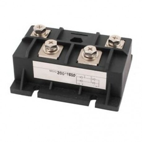 1X (MDA-200A E9R4 200A 1600 V diódás modul egyfázisú híd-egyenirányító)