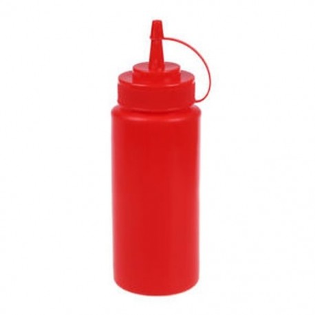 20x (16oz műanyag konyhai szósz-adagoló szorító üveg - piros D2K4