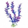 1X (23 cm magasságú lila kék műanyag növények díszek az Aquarium C4Z2-hez)