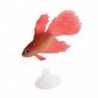 1X (Szilikon akvárium szívócsésze emulációs műhalak dísz, piros V7L7)