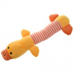 Új kutyajáték kisállat kölyökkutya Plüss Hang-rágó-Squeaker Squeaky Játékok (Kacsa) X6H4