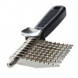 2X (kedvtelésből tartott kutyus macska szőrápoló kefe fésűtisztító eszköz fekete új G3A5)