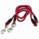 2X (Nylon Duplex Coupler ikervezető, kétirányú, két háziállat kutya, séta póráz A8L3