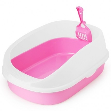 rózsaszín - WC-vel alátét macska alom doboz macska kutya tálca WC-ellátó mackó Anti-Splash P W8U2
