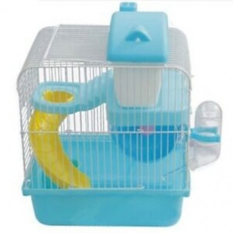 1X (Forró hörcsög Gerbil egér kisállat ketrec, 2 szintes szintű padló víztartály L6K2