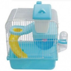 Forró hörcsög Gerbil egér kicsi kisállat ketrec 2 szintes emeleti víz palack E7A2