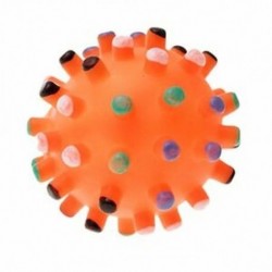 20x (Narancssárga kedvtelésből tartott kutya kölyökkutya-rágó-ragacsos Squeaky kis gömb Q3L7