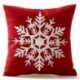 Hópehely karácsonyi ajándékok lenmagasztás párnahuzatú párnahuzat 18 X 18 &quot U6C9 R7X6