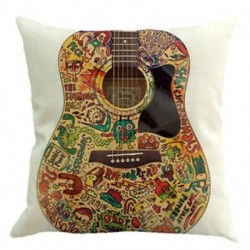 Zenei gitár párnahuzat kanapé párnahuzat színes C6P6 H1L3 X4K1