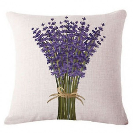 Levendula len párnahuzat Kanapé kanapé derékhajlító párna Home-Deco N3W9