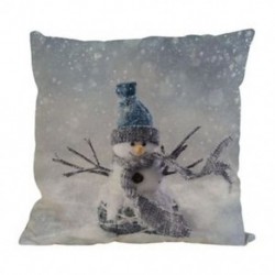 F1C4 lakberendezési karácsonyi hóember párnahuzat - párnahuzat (nincs párna