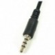 1X (USB-csatlakozó, AUX, 3,5 mm-es csatlakozó audioadat-töltő kábelhez fekete V8A9)