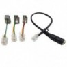 1X (4P4C RJ9 kábel, 3,5 mm-es okostelefon-fülhallgató és RJ9 adapterkábel, T8L3 adapterfülke)
