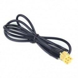 1X (autó 6Pin 3.5MM fekete AUX bemeneti adapter kábel vonal a Peugeot 206 207 30 Y5Z3-hoz