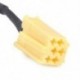 1X (autó 6Pin 3.5MM fekete AUX bemeneti adapter kábel vonal a Peugeot 206 207 30 Y5Z3-hoz