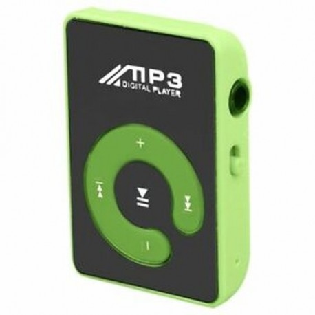 2X (Mini Mirror Clip USB digitális MP3 zenelejátszó támogatása 8 GB SD TF kártya Gre B1H7