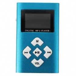 6X (USB aljzatú LCD képernyő Mini MP3 lejátszó 32 GB-os Micro SD TF (kék) L4Q8)