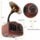 Könnyű fa gabona - Retro trombita stílusú Bluetooth hangszóró Vezeték nélküli sztereó mélynyomó Music Box W C4G0