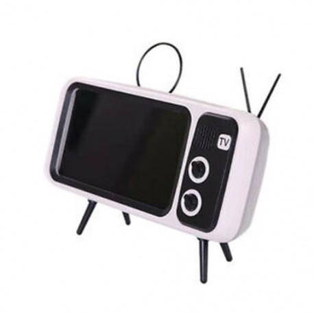 3X (Peterhot Mini hangszóró Retro Tv mobiltelefon tartó Vezeték nélküli Bt hangszóró N3B3