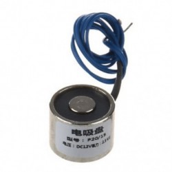 2X (szívott elektromos emelő mágnes elektromágnes 12VDC 2,5 kg 5,5 GB 20x15 mm Y1S3)