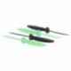8 db Hubsan X4 H107C RC Quadcopter pótalkatrészek műanyag pengekészlet M1J6 O4K3 H1L2