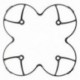 X4 H107C / H107L RC Quadcopter alkatrészek O5X6 védőburkolata
