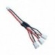 1X (háromutas akkumulátortöltő váltóáramú adapter kábel a Syma X8C X8W X8G RC Qua P1V0 típushoz)