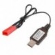 Sm-2P pozitív USB töltőkábel Rc autókhoz 4,8 V 250Ma Ni-Mh Ni-Cd F9H9 akkumulátor